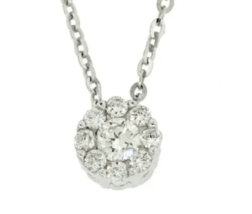 PENDENTIF 14K 9=0,11 DIAMANT SI2 16-18po