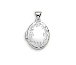 PENDENTIF 10K BLANC LOQUET 13X17MM
