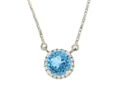 PENDENTIF 10-14K 2,75CT TOP.BLEU 20=0,20