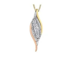 PENDENTIF 10K 3T 27=0.21 DIAMANT I1 18