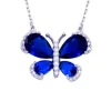 PENDENTIF PAPILLON EN ARGENT SERTI DE CUBIQUES ZIRCONIAS