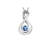PENDENTIF PULSE EN OR SERTI DpiUNE PIERRE DE NAISSANCE DIVERSE ET DE DIAMANTS