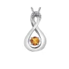 PENDENTIF PULSE EN OR SERTI DpiUNE PIERRE DE NAISSANCE DIVERSE ET DE DIAMANTS