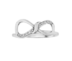SPLENDIDE JONC CONTOUR EN OR 10K SERTI DE DIAMANTS