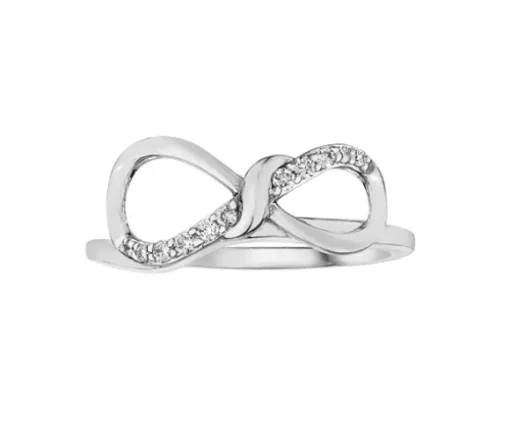 SPLENDIDE JONC CONTOUR EN OR 10K SERTI DE DIAMANTS