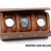 ÉTUI DE VOYAGE POUR 3 MONTRES EN CUIR