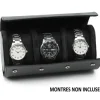 ÉTUI DE VOYAGE POUR 3 MONTRES EN CUIR
